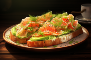 avocado toast with smoked salmon