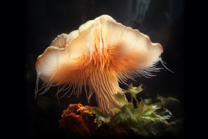 beautiful lion's mane mushroom