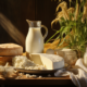 dairy products on a table