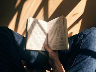 focusing while reading a book