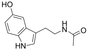 chemical reaction of serotonin