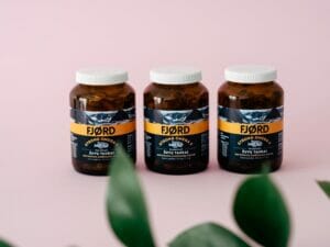 three bottles of omega-3