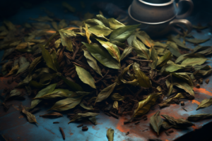 natural tea leaves