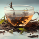 tea leaves in a cup