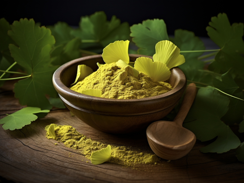 the powder of ginkgo biloba