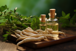 taking ginseng for an energy boost 