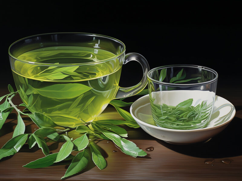 overall oral health with green tea