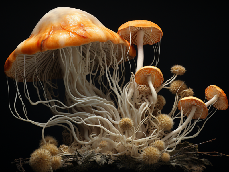 lion’s mane and cordyceps mushrooms