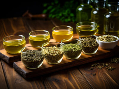 different types of green tea